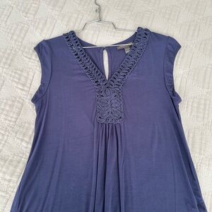 A Pea in the Pod Purple Embellished Blouse